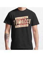 Tomacco Classic T-Shirt 100% Cotton, Gifts for Men Dad Husband Grandpa, S-XXXL, Black