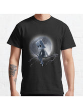 Mono Under the Moon Classic T-Shirt 100% Cotton, Gifts for Men Dad Husband Grandpa, S-XXXL, Black