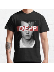 DEPP Classic T-Shirt 100% Cotton, Gifts for Men Dad Husband Grandpa, S-XXXL, Black