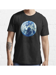 There is no Planet B Essential T-Shirt 100% Cotton, Gifts for Men Dad Husband Grandpa, S-XXXL, Black