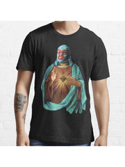 Nacho Loves You Essential T-Shirt 100% Cotton, Gifts for Men Dad Husband Grandpa, S-XXXL, Black