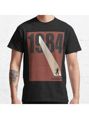 George Orwell Classic T-Shirt 100% Cotton, Gifts for Men Dad Husband Grandpa, S-XXXL, Black