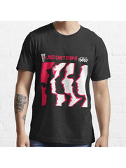 The English Beat - I Just Can't Stop It (British 2-Tone Ska) Version 2, Transparent black Essential T-Shirt 100% Cotton, Gifts for Men Dad Husband Grandpa, S-XXXL, Black