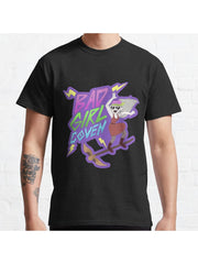 Bad Girl Coven (purple) Classic T-Shirt 100% Cotton, Gifts for Men Dad Husband Grandpa, S-XXXL, Black