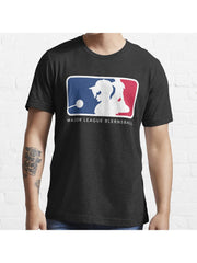 Major League Blernsball Essential T-Shirt 100% Cotton, Gifts for Men Dad Husband Grandpa, S-XXXL, Black