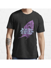 Mollymauk - Be the chaos you want to see in the world Essential T-Shirt 100% Cotton, Gifts for Men Dad Husband Grandpa, S-XXXL, Black