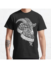 Live deliciously Classic T-Shirt 100% Cotton, Gifts for Men Dad Husband Grandpa, S-XXXL, Black