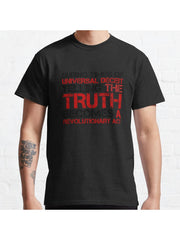 George Orwell Quote Truth Freedom Free Speech Classic T-Shirt 100% Cotton, Gifts for Men Dad Husband Grandpa, S-XXXL, Black