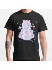 Danganronpa 2: Ultimate Gamer Chiaki Nanami Pastel (Danganronpa 2: Goodbye Despair) Classic T-Shirt 100% Cotton, Gifts for Men Dad Husband Grandpa, S-XXXL, Black