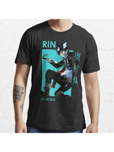 Rin Okumura Blue Exorcist Card Anime Essential T-Shirt 100% Cotton, Gifts for Men Dad Husband Grandpa, S-XXXL, Black