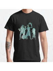 Hitchhiking Ghosts Classic T-Shirt 100% Cotton, Gifts for Men Dad Husband Grandpa, S-XXXL, Black