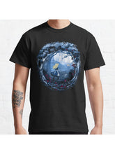 Follow the Rabbit Classic T-Shirt 100% Cotton, Gifts for Men Dad Husband Grandpa, S-XXXL, Black