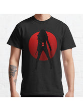 Widow Silhouette Emblem Classic T-Shirt 100% Cotton, Gifts for Men Dad Husband Grandpa, S-XXXL, Black