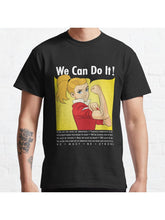 Adora Says We Can Do It! Classic T-Shirt 100% Cotton, Gifts for Men Dad Husband Grandpa, S-XXXL, Black