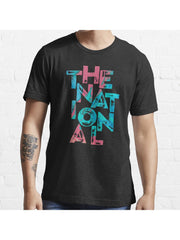 The National Essential T-Shirt 100% Cotton, Gifts for Men Dad Husband Grandpa, S-XXXL, Black