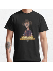 Mick Taylor Classic T-Shirt 100% Cotton, Gifts for Men Dad Husband Grandpa, S-XXXL, Black