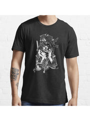 Dia de los Muertos - Sugar Skull Essential T-Shirt 100% Cotton, Gifts for Men Dad Husband Grandpa, S-XXXL, Black