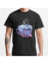 Galaxy Tea Classic T-Shirt 100% Cotton, Gifts for Men Dad Husband Grandpa, S-XXXL, Black