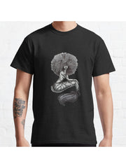 Goddess of the Sea Classic T-Shirt 100% Cotton, Gifts for Men Dad Husband Grandpa, S-XXXL, Black