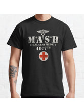 Mash TV Show Worn Classic T-Shirt 100% Cotton, Gifts for Men Dad Husband Grandpa, S-XXXL, Black