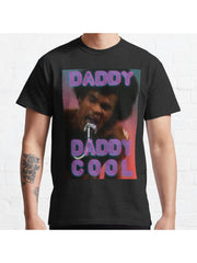 DADDY COOL Classic T-Shirt 100% Cotton, Gifts for Men Dad Husband Grandpa, S-XXXL, Black