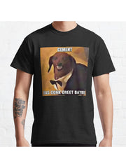 Dachsund Meme Cement das Conk Creet Baybee Classic T-Shirt 100% Cotton, Gifts for Men Dad Husband Grandpa, S-XXXL, Black