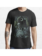 Witchy Botanical Art Essential T-Shirt 100% Cotton, Gifts for Men Dad Husband Grandpa, S-XXXL, Black