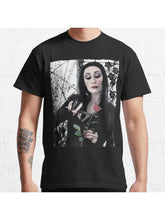 Morticia Addams Horror family Classic T-Shirt 100% Cotton, Gifts for Men Dad Husband Grandpa, S-XXXL, Black
