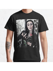 Morticia Addams Horror family Classic T-Shirt 100% Cotton, Gifts for Men Dad Husband Grandpa, S-XXXL, Black