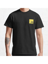 JS Classic T-Shirt 100% Cotton, Gifts for Men Dad Husband Grandpa, S-XXXL, Black