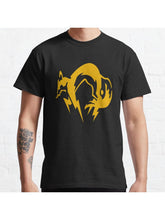 Metal Gear Fox Logo Classic T-Shirt 100% Cotton, Gifts for Men Dad Husband Grandpa, S-XXXL, Black