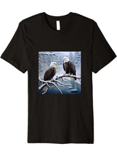 Eagle Bald Winter Premium T-Shirt 180G 100% Cotton Printed Round Neck Short-Sleeve T-Shirt, Gifts for Men Dad Husband Grandpa, S-XXXL, Black