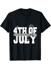 4th of July Independence Day Bald Eagle T-Shirt 180G 100% Cotton Printed Round Neck Short-Sleeve T-Shirt, Gifts for Men Dad Husband Grandpa, S-XXXL, Black
