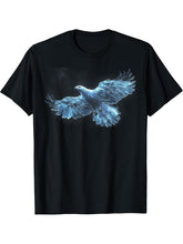 Eagle Raptor Ornithology Majestic Wings Bird American Bald T-Shirt 180G 100% Cotton Printed Round Neck Short-Sleeve T-Shirt, Gifts for Men Dad Husband Grandpa, S-XXXL, Black