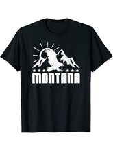 Eagle Montana Bald Eagle Soaring Montana Cool & Classic Bird T-Shirt 180G 100% Cotton Printed Round Neck Short-Sleeve T-Shirt, Gifts for Men Dad Husband Grandpa, S-XXXL, Black
