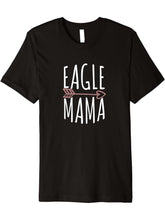 Eagle Mama Bald Eagle American Patriotic Premium T-Shirt 180G 100% Cotton Printed Round Neck Short-Sleeve T-Shirt, Gifts for Men Dad Husband Grandpa, S-XXXL, Black
