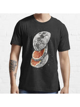 LUNAR FRUIT Essential T-Shirt 100% Cotton, Gifts for Men Dad Husband Grandpa, S-XXXL, Black