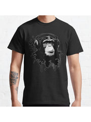 Monkey Business Classic T-Shirt 100% Cotton, Gifts for Men Dad Husband Grandpa, S-XXXL, Black