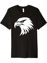 American Bald Eagle Bird Gift for Men Women Boy Girl Boys Youth Premium T-Shirt 180G 100% Cotton Printed Round Neck Short-Sleeve T-Shirt, Gifts for Men Dad Husband Grandpa, S-XXXL, Black