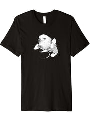 Bald Eagle. Eagle Premium T-Shirt 180G 100% Cotton Printed Round Neck Short-Sleeve T-Shirt, Gifts for Men Dad Husband Grandpa, S-XXXL, Black