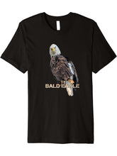 American Bald Eagle Premium T-Shirt 180G 100% Cotton Printed Round Neck Short-Sleeve T-Shirt, Gifts for Men Dad Husband Grandpa, S-XXXL, Black