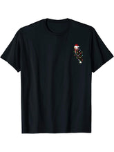 Bald Eagle Christmas Bird Santa Claus Biologist Animal T-Shirt 180G 100% Cotton Printed Round Neck Short-Sleeve T-Shirt, Gifts for Men Dad Husband Grandpa, S-XXXL, Black