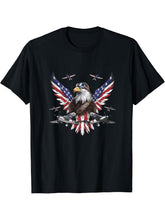America T-Shirt 180G 100% Cotton Printed Round Neck Short-Sleeve T-Shirt, Gifts for Men Dad Husband Grandpa, S-XXXL, Black