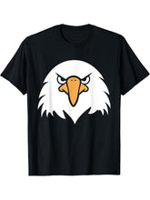 Bird Raptor Simple Bird Eagle Bird Bald Eagle T-Shirt 180G 100% Cotton Printed Round Neck Short-Sleeve T-Shirt, Gifts for Men Dad Husband Grandpa, S-XXXL, Black
