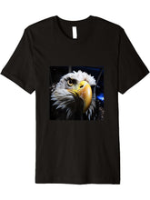 Eagle Bald Premium T-Shirt 180G 100% Cotton Printed Round Neck Short-Sleeve T-Shirt, Gifts for Men Dad Husband Grandpa, S-XXXL, Black