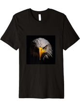 Eagle Bald Premium T-Shirt 180G 100% Cotton Printed Round Neck Short-Sleeve T-Shirt, Gifts for Men Dad Husband Grandpa, S-XXXL, Black