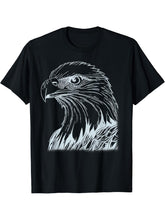 Bald Eagle American National Symbol Animal Patriotic Freedom T-Shirt 180G 100% Cotton Printed Round Neck Short-Sleeve T-Shirt, Gifts for Men Dad Husband Grandpa, S-XXXL, Black