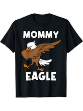 Cool Eagle For Women Mom Dabbing Bald Flying Animal T-Shirt 180G 100% Cotton Printed Round Neck Short-Sleeve T-Shirt, Gifts for Men Dad Husband Grandpa, S-XXXL, Black