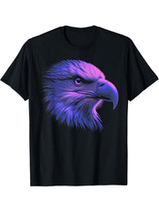 Bald Eagle: My Spirit Animal Tee T-Shirt 180G 100% Cotton Printed Round Neck Short-Sleeve T-Shirt, Gifts for Men Dad Husband Grandpa, S-XXXL, Black