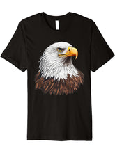Bald Eagle Portrait Bald Eagle Lovers Premium T-Shirt 180G 100% Cotton Printed Round Neck Short-Sleeve T-Shirt, Gifts for Men Dad Husband Grandpa, S-XXXL, Black